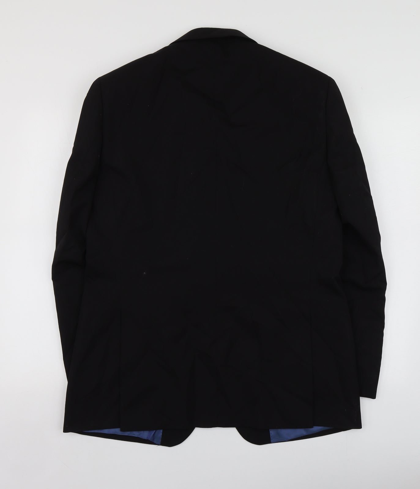 Mens UK Size 40 Charlton Gray Regular Black Suit Jacket