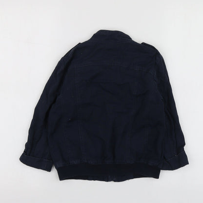 NEXT Boys Blue   Bomber Jacket Jacket Size 4-5 Years