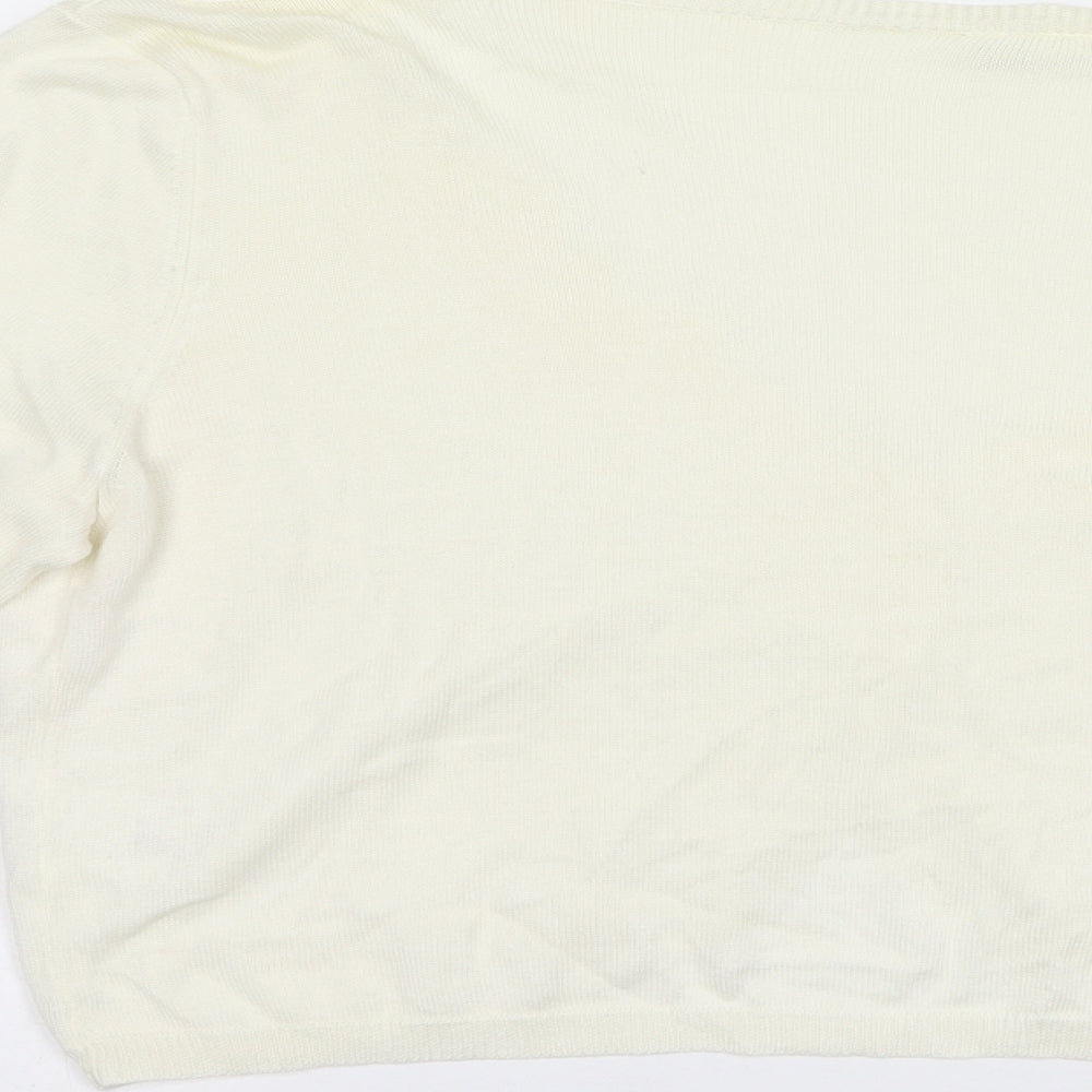 Womens UK Size 20 Together Ivory Cardigan Jumper