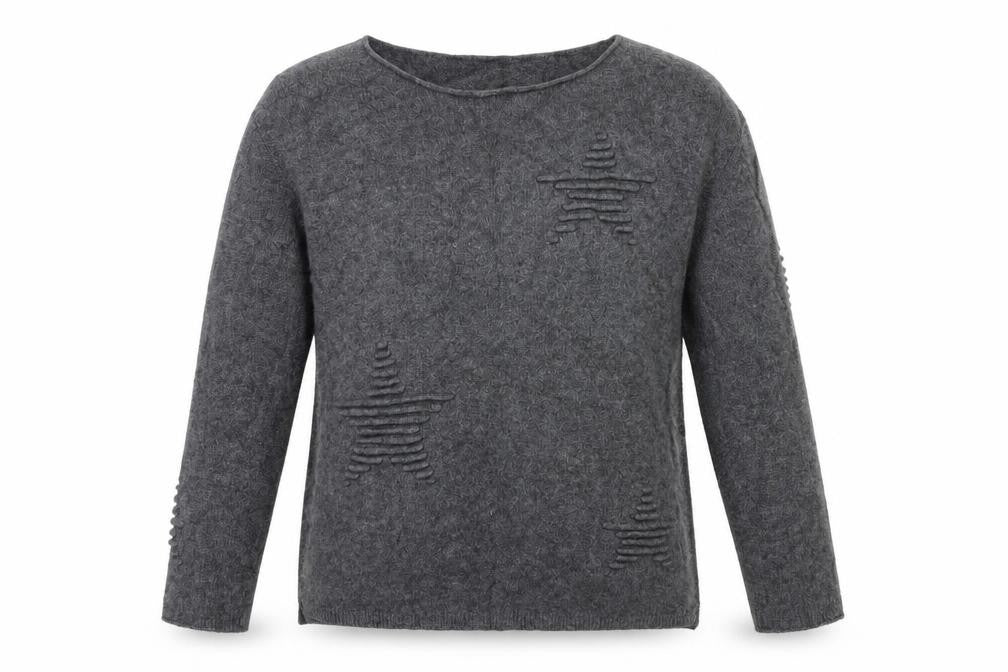 Womens UK Size L Made in Italy Grey Pullover Jumper