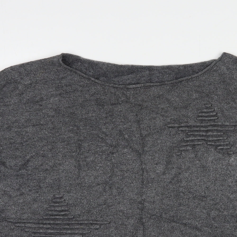 Womens UK Size L Made in Italy Grey Pullover Jumper