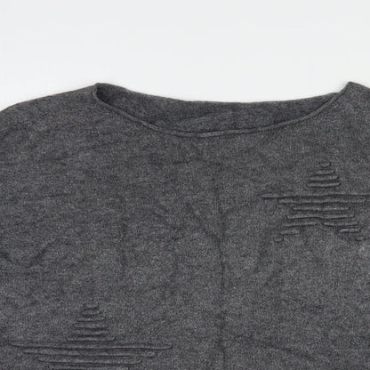 Womens UK Size L Made in Italy Grey Pullover Jumper