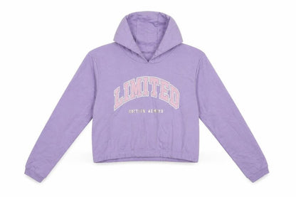 Studio Girls Purple  Cotton Pullover Hoodie Size 14-15 Years  Pullover - Limited