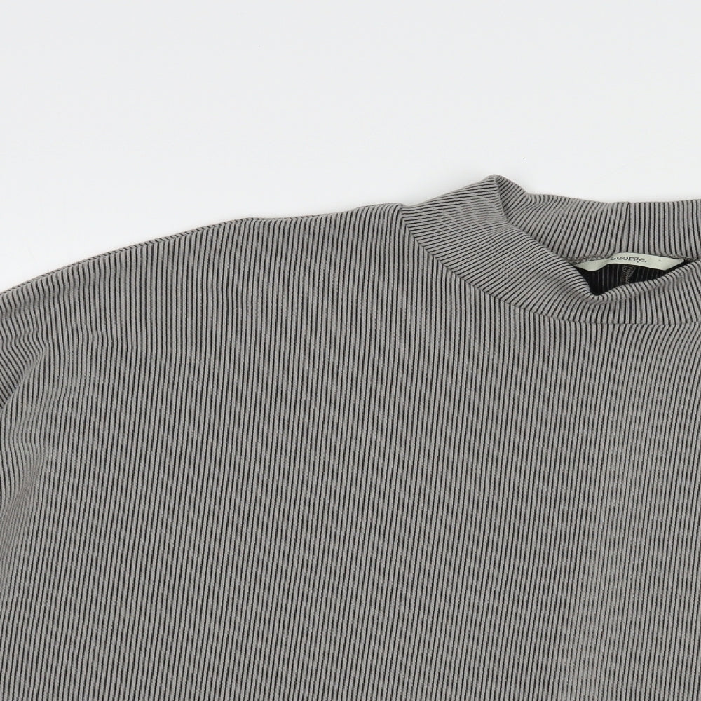George Womens Grey  Polyester Pullover Sweatshirt Size 18  Pullover