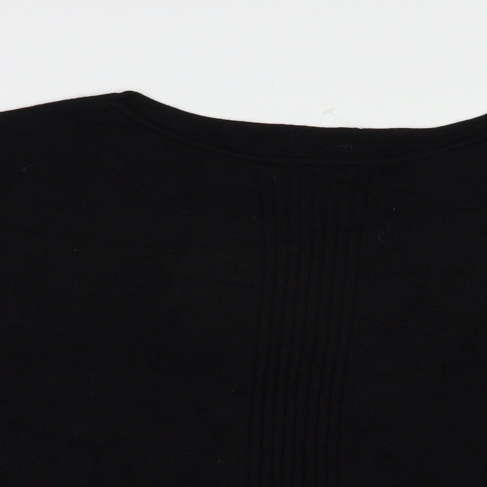 Womens UK Size L Preworn Black Pullover Jumper