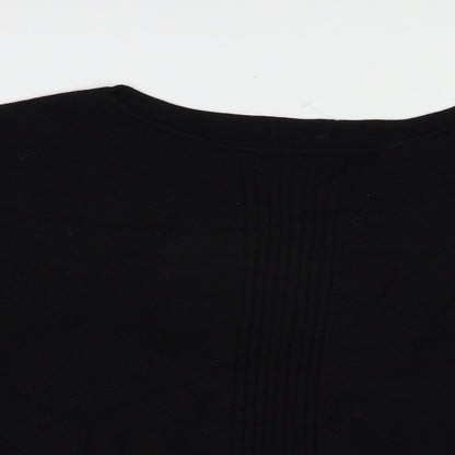 Womens UK Size L Preworn Black Pullover Jumper