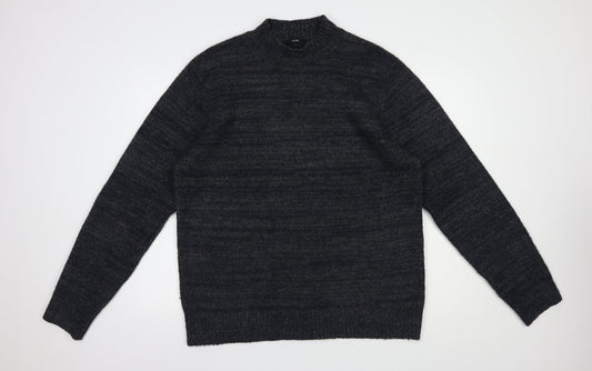 George Mens Blue Crew Neck  Acrylic Pullover Jumper Size XL