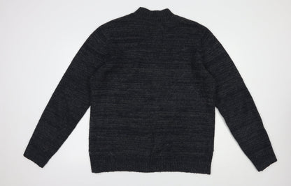 George Mens Blue Crew Neck  Acrylic Pullover Jumper Size XL