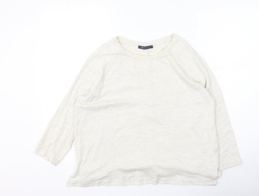 Womens UK Size 12 Marks and Spencer Beige Pullover Jumper
