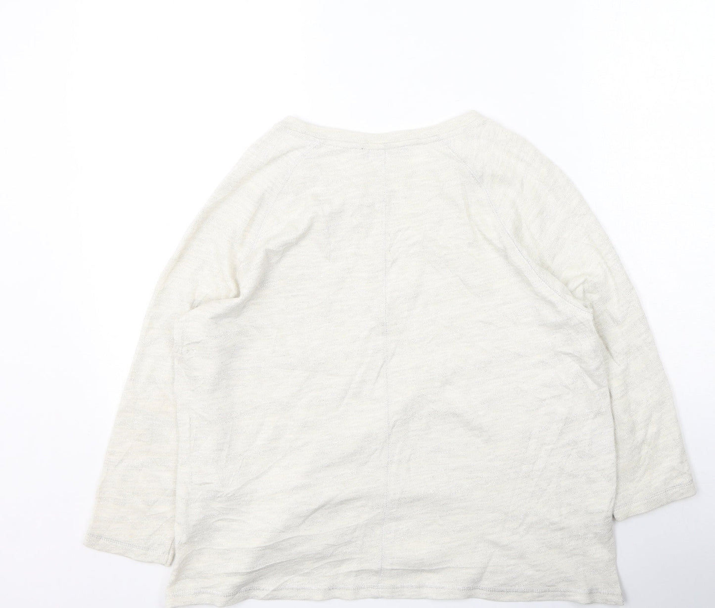 Womens UK Size 12 Marks and Spencer Beige Pullover Jumper