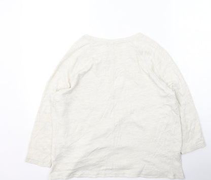 Womens UK Size 12 Marks and Spencer Beige Pullover Jumper