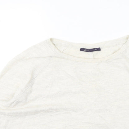Womens UK Size 12 Marks and Spencer Beige Pullover Jumper
