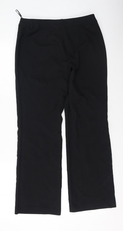Womens UK Size 10 Papaya Regular Fit  Black Trousers