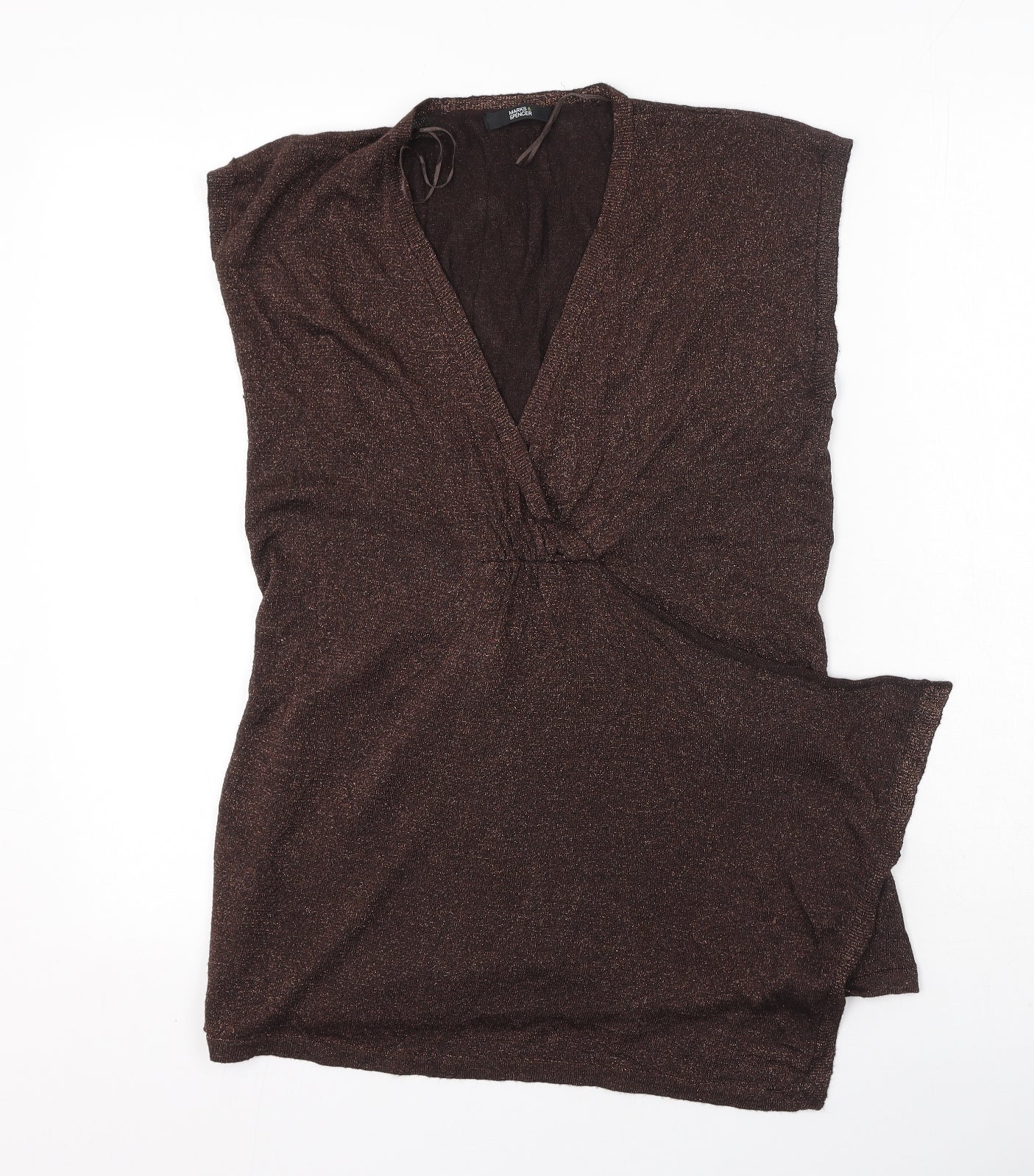 Womens UK Size 14 Marks and Spencer Gold Camisole Tank