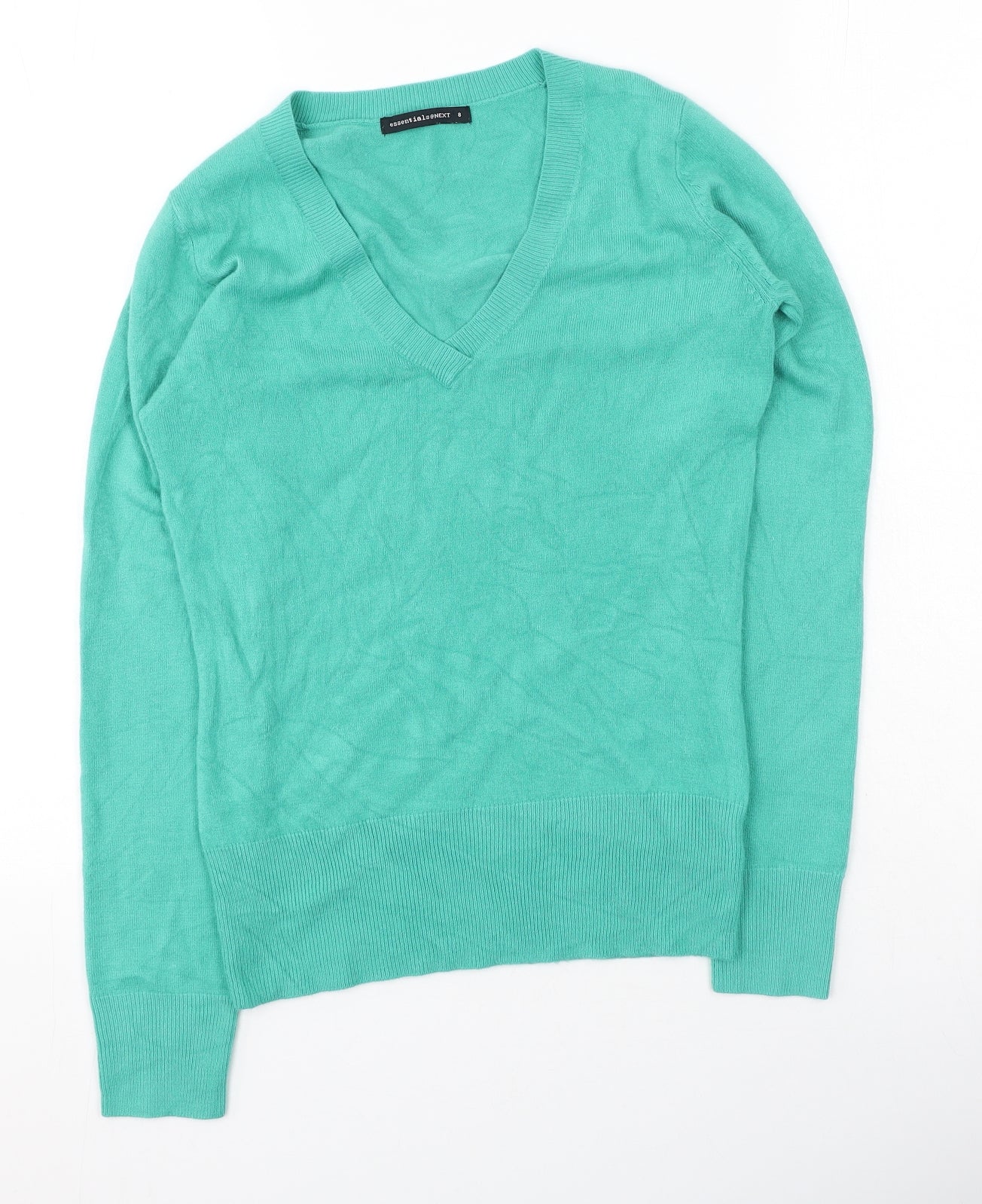 Womens UK Size 8 NEXT Green Pullover Jumper