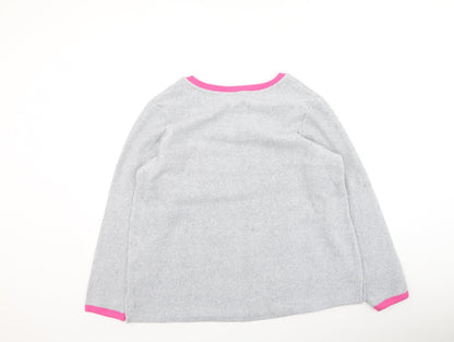 Womens UK Size L Preworn Grey Pullover Jumper