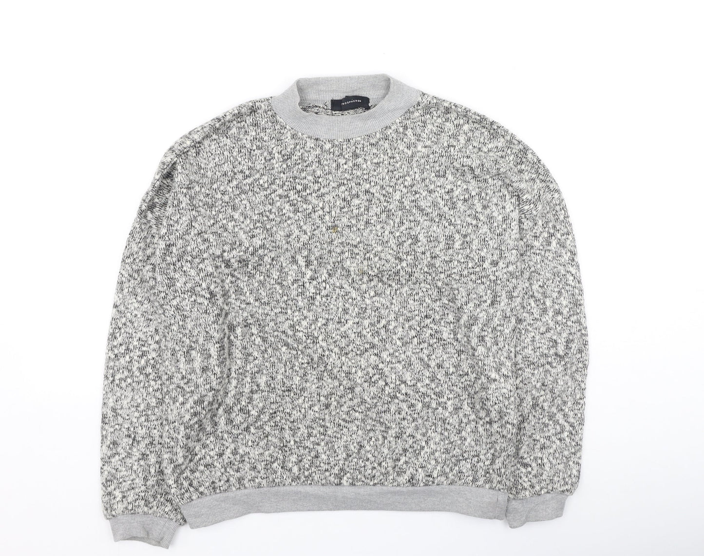 Primark  Womens Grey Round Neck  Cotton Pullover Jumper Size 6