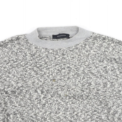 Primark  Womens Grey Round Neck  Cotton Pullover Jumper Size 6