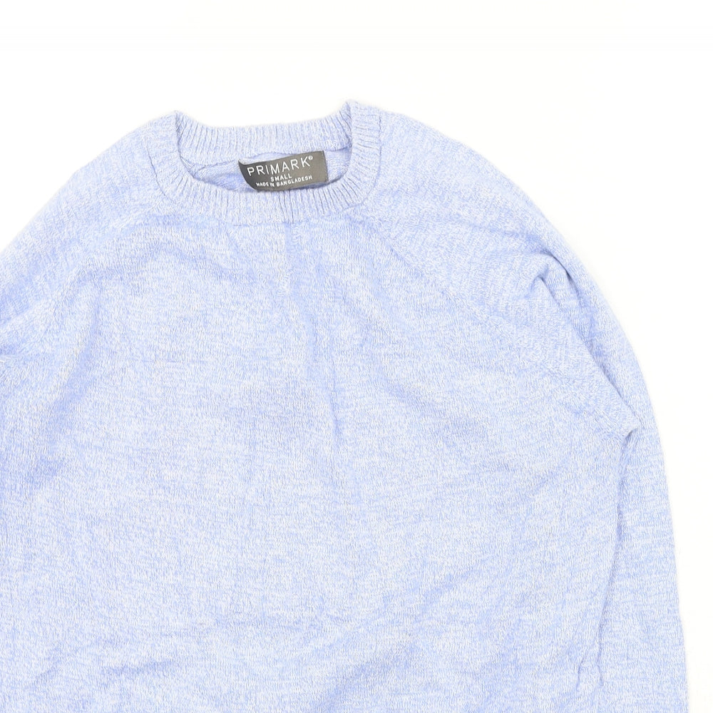 Primark Womens Purple Round Neck  Cotton Pullover Jumper Size S