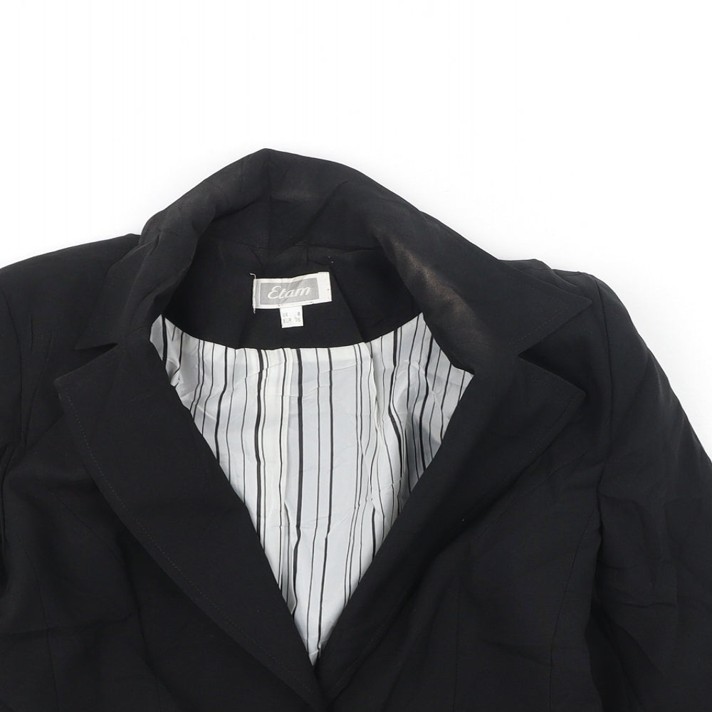 Womens UK Size 8 Etam Black Jacket