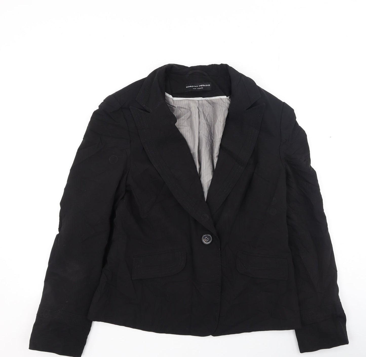 Womens UK Size 14 Dorothy Perkins Black Jacket