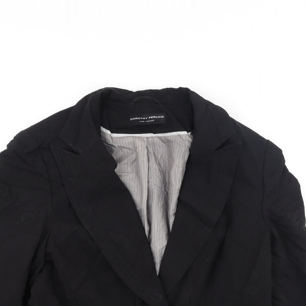 Womens UK Size 14 Dorothy Perkins Black Jacket