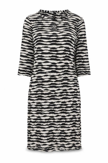 Pomodorro Womens Multicoloured Geometric Viscose Bodycon  Size 10  Round Neck