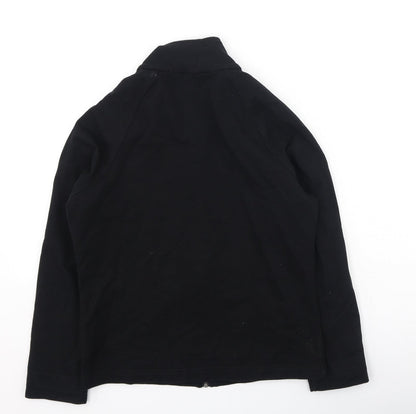 Womens UK Size 10 Marks and Spencer Black Full Zip Jumper