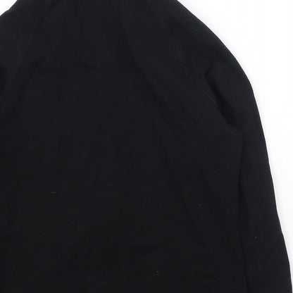Womens UK Size 10 Marks and Spencer Black Full Zip Jumper