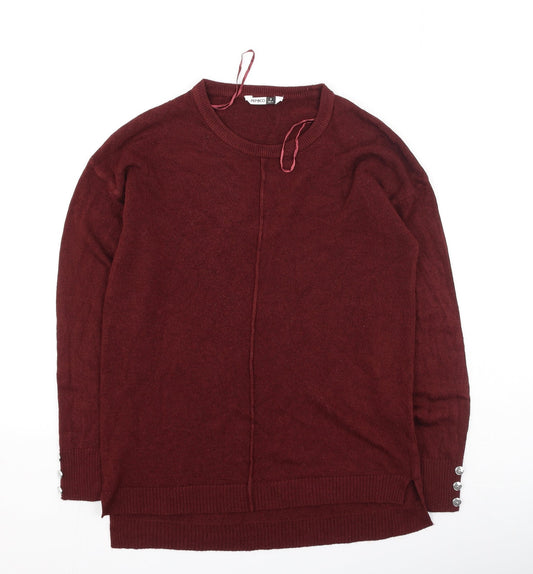 Womens UK Size 8 Pep & Co Red Pullover Jumper