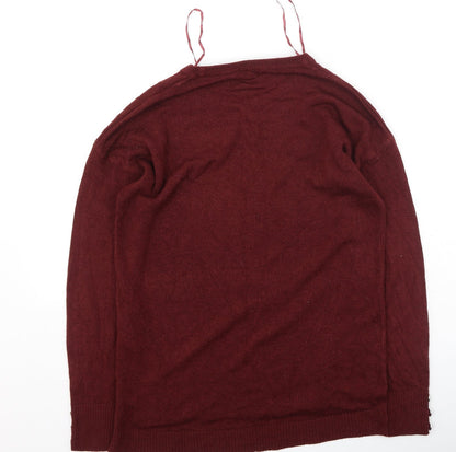 Womens UK Size 8 Pep & Co Red Pullover Jumper