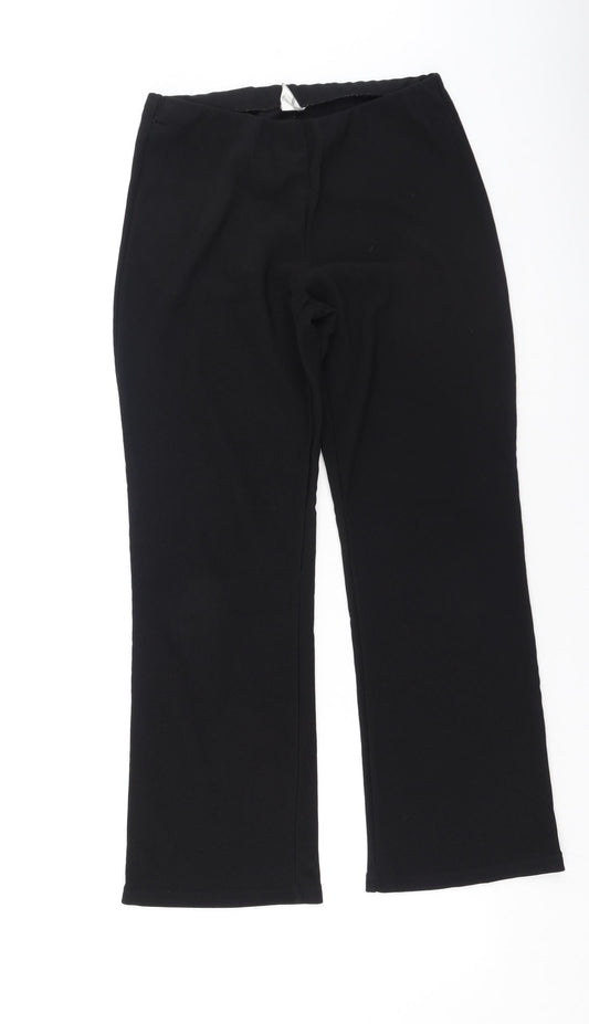 XE Womens Black  Polyester Jegging Trousers Size 30 in L26 in Regular