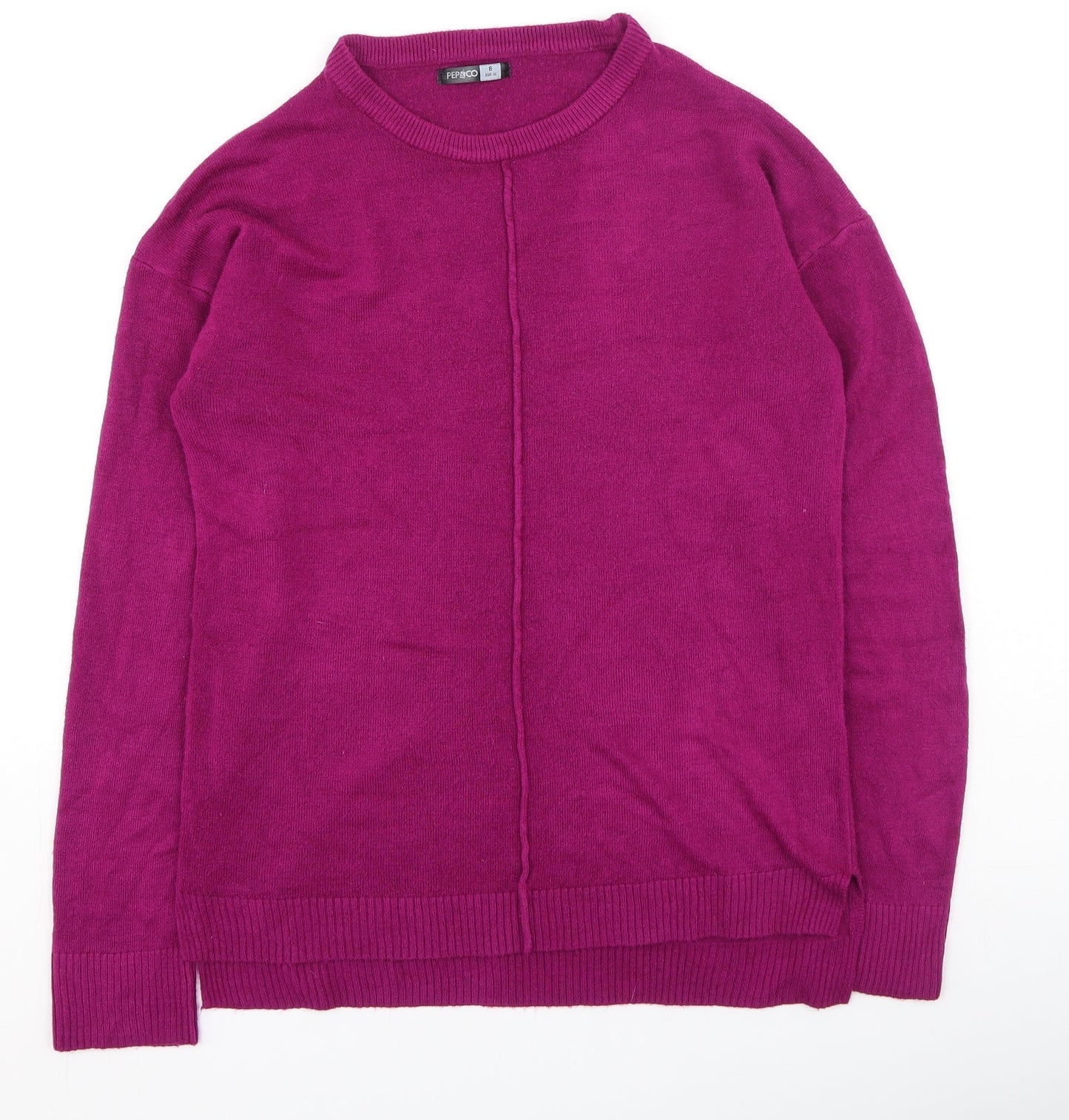 Womens UK Size 8 Pep & Co Purple Pullover Jumper