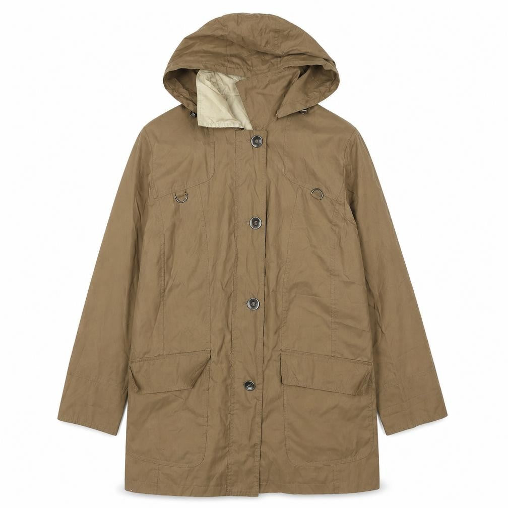 Womens UK Size 14 Goldix Brown Trench Coat