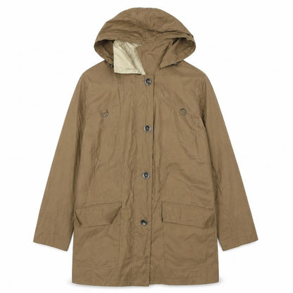 Womens UK Size 14 Goldix Brown Trench Coat