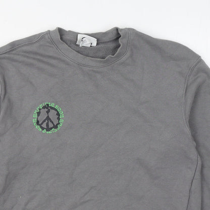 Mens UK Size S H&M Grey Pullover Sweatshirt