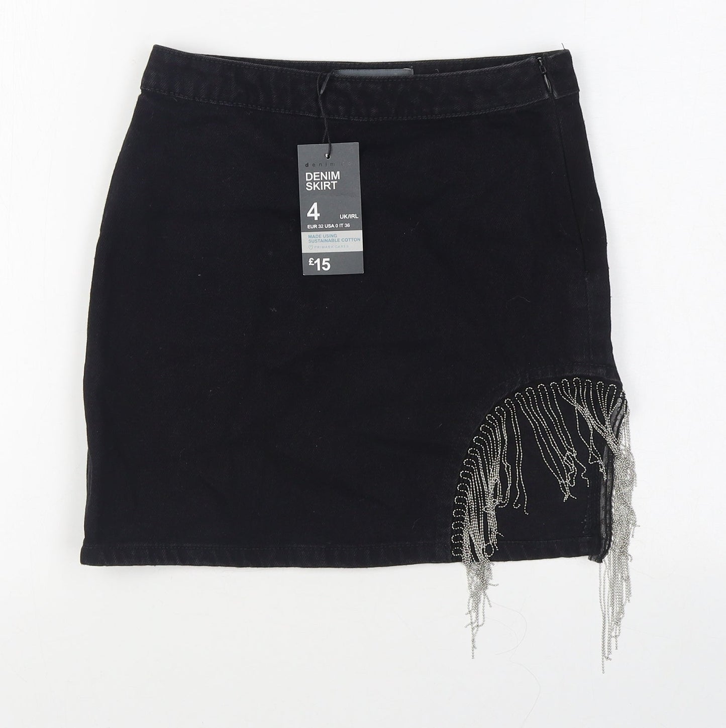 Womens UK Size 6 Denim & Co. Mini Denim Skirt