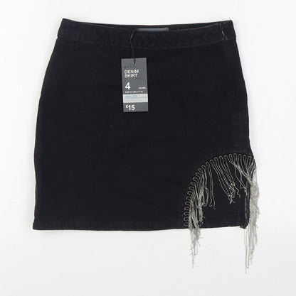 Womens UK Size 6 Denim & Co. Mini Denim Skirt