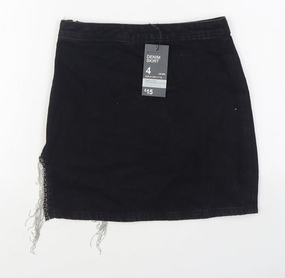 Womens UK Size 6 Denim & Co. Mini Denim Skirt