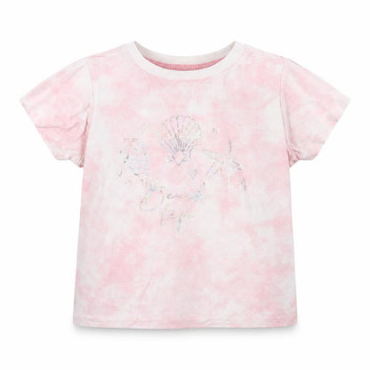 Primark Girls Pink  Cotton Basic T-Shirt Size 3-4 Years Crew Neck Pullover