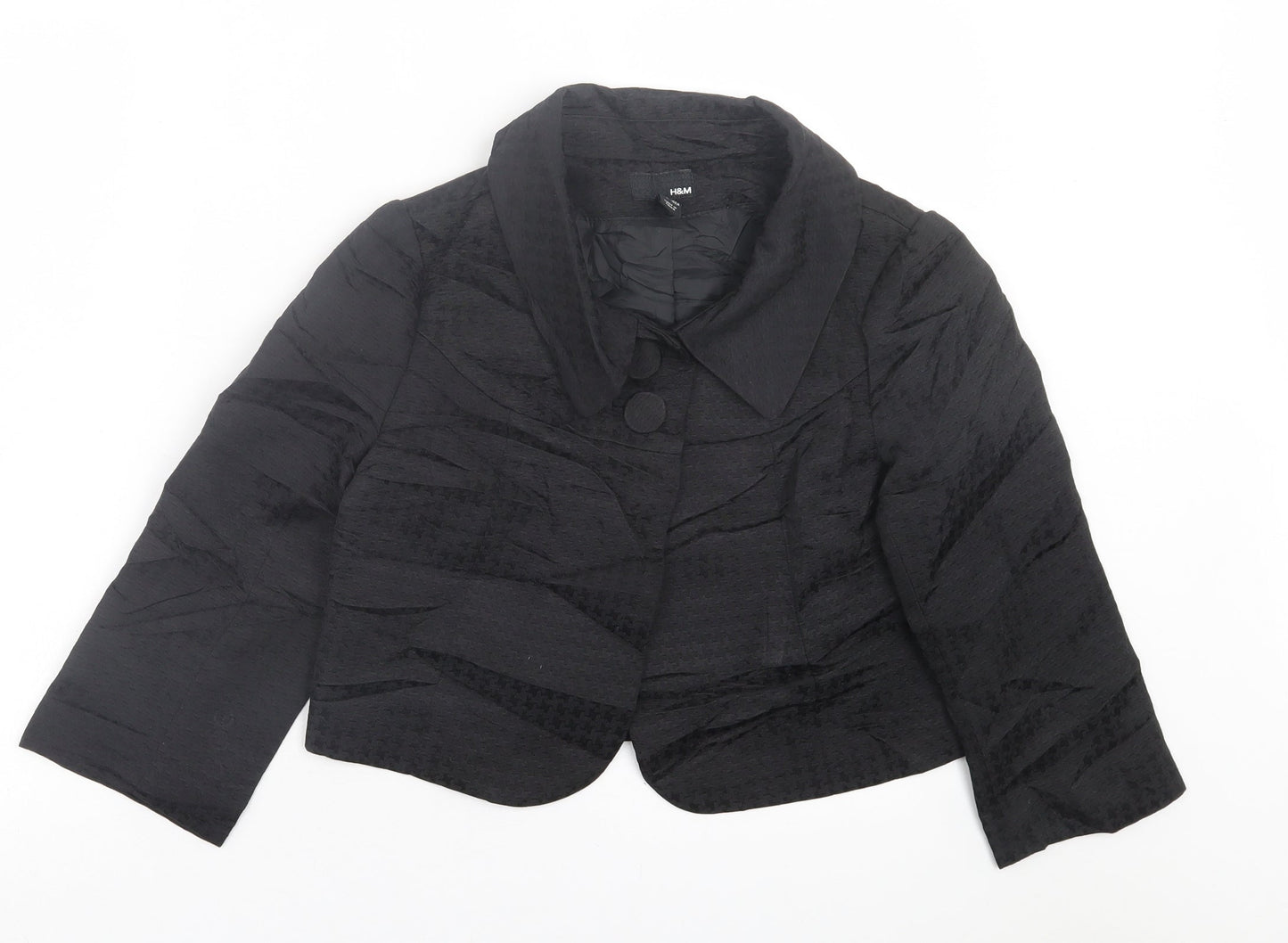 Womens UK Size 8 H&M Black Jacket