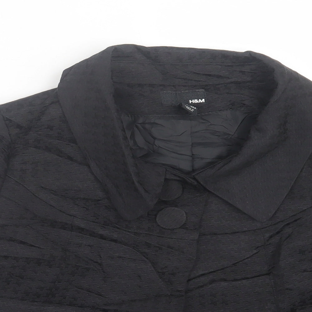 Womens UK Size 8 H&M Black Jacket