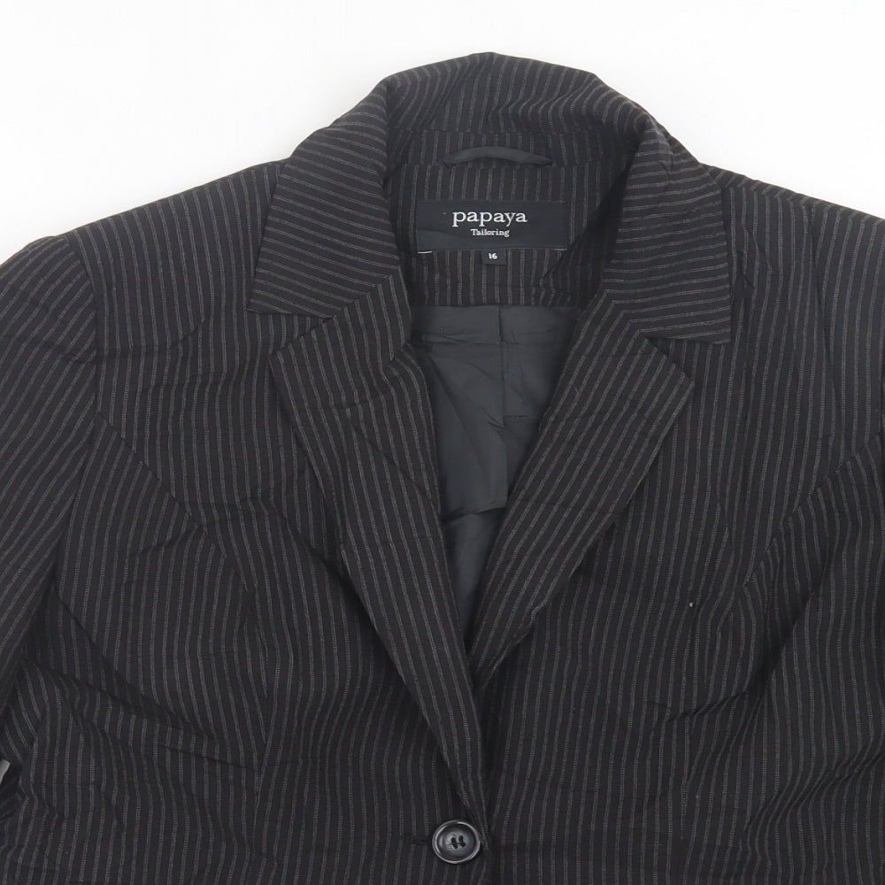 Womens UK Size 16 Papaya Black Jacket