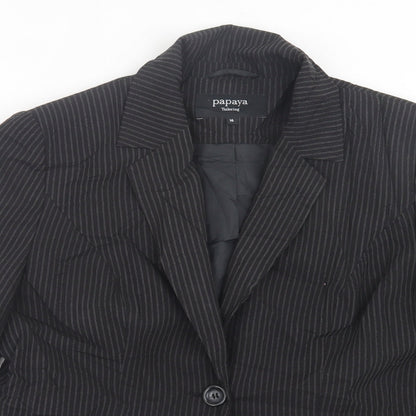 Womens UK Size 16 Papaya Black Jacket