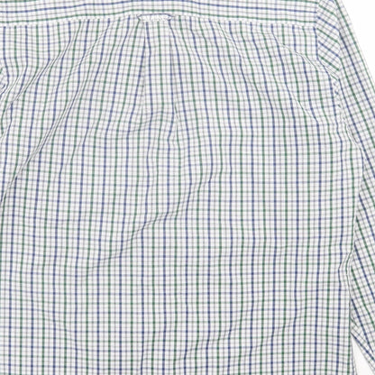 Mens UK Size S Maine Blue  Button-Up Long Sleeve Casual Shirt