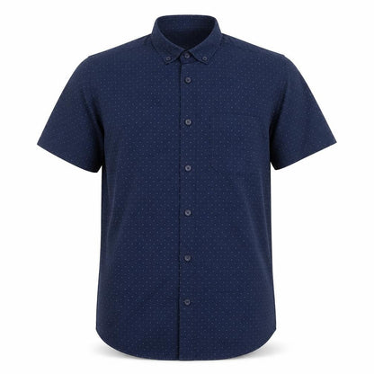 Mens UK Size S Primark Blue  Button-Up Short Sleeve Casual Shirt