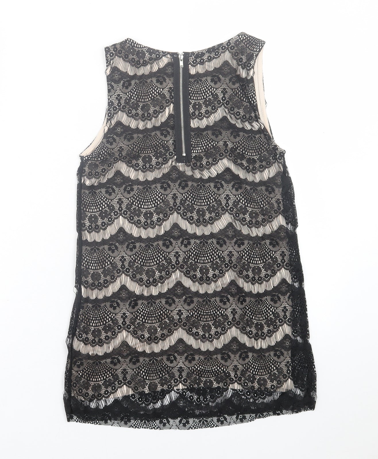 Womens UK Size 8 Dunnes Stores Black Basic Tank