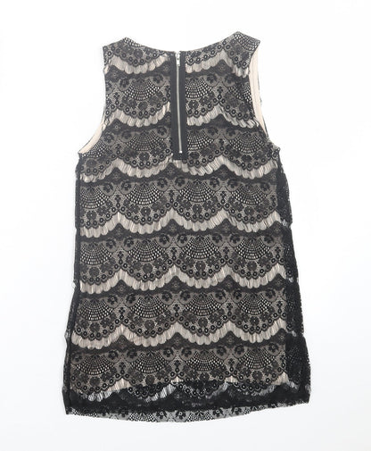 Womens UK Size 8 Dunnes Stores Black Basic Tank