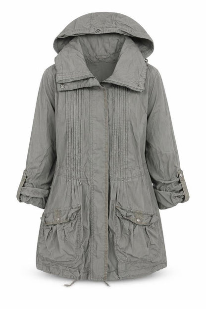 Denim & Co. Womens Green   Jacket  Size 8  Zip