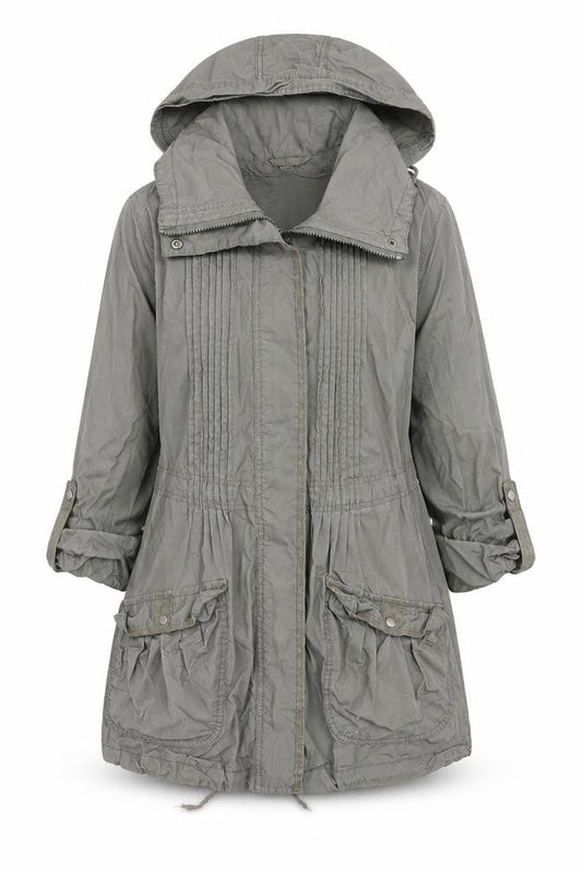 Denim & Co. Womens Green   Jacket  Size 8  Zip